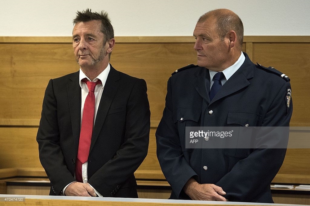 Phil Rudd in Tauranga District Court. Credit: Marty Melville